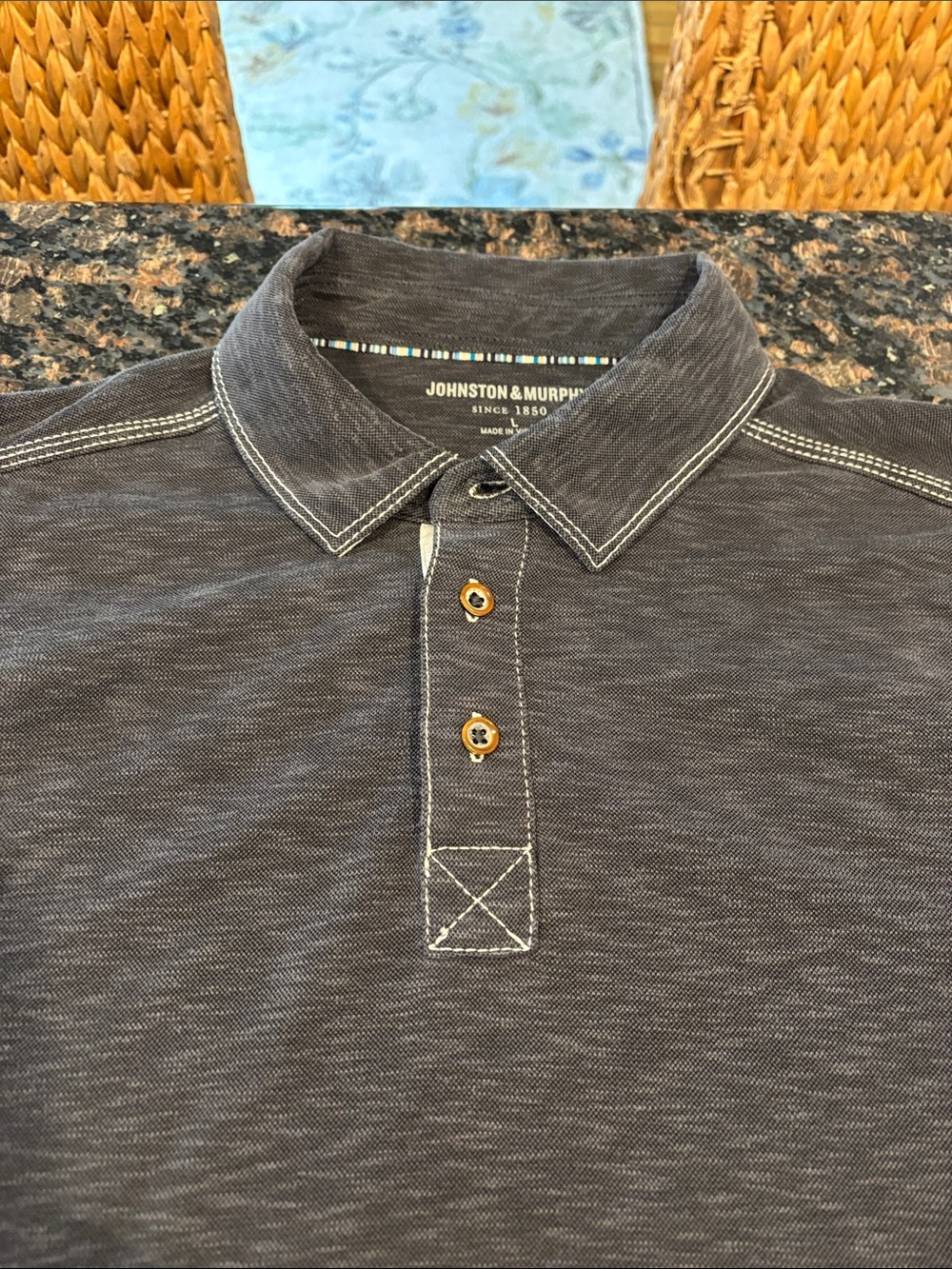 Johnston & Murphy Men's Vintage Slub Polo - Picture 2 of 11